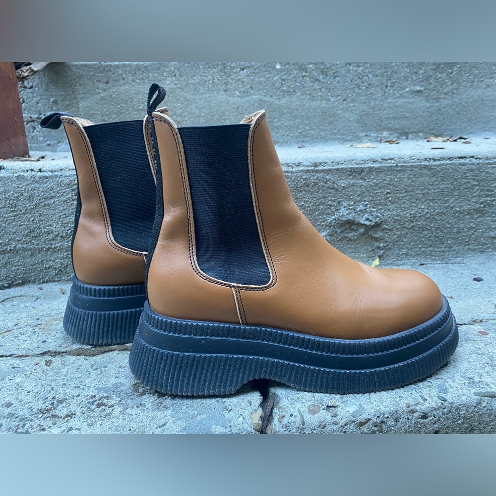 Ganni leather boots